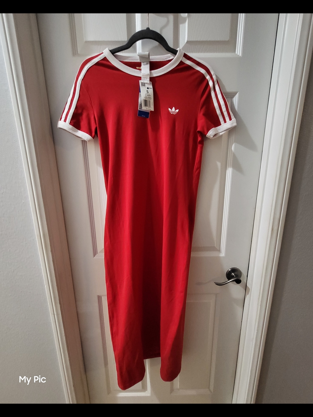 Adidas Women Red Dress with White Trim